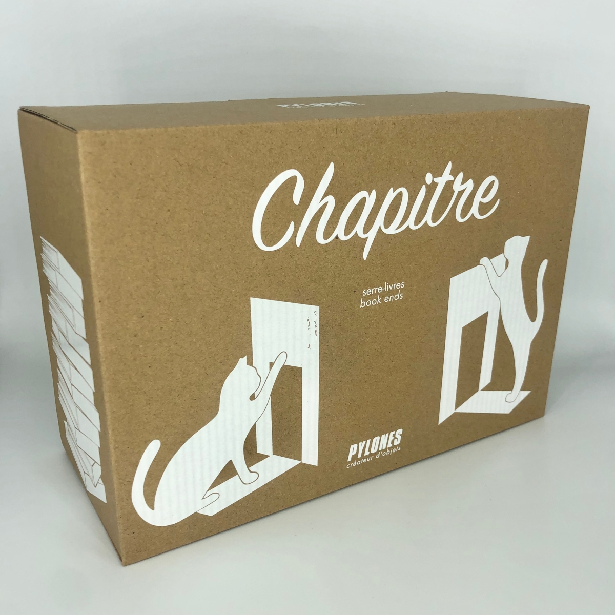 2 Stück Buchstützen Katze Metall - Niedliche Bücherhalter Schwarz